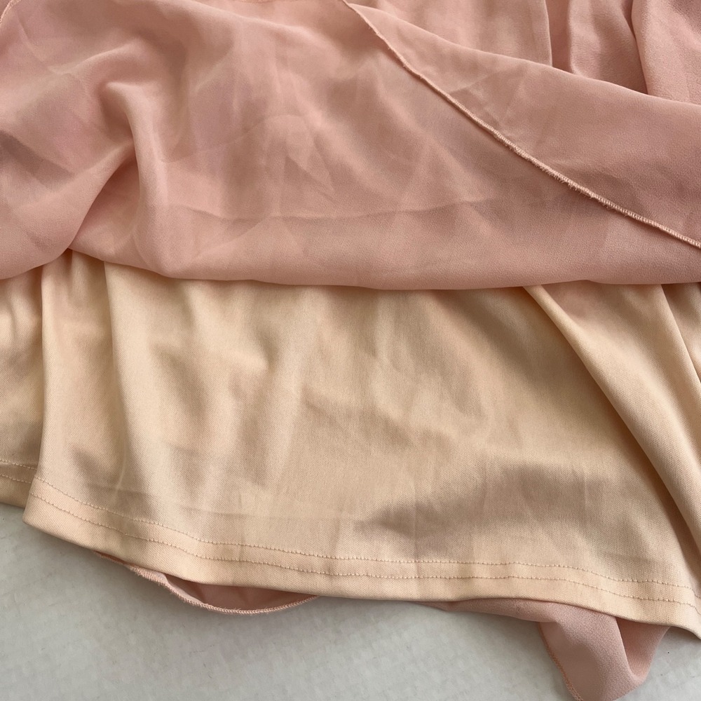 Boohoo Tiered Maxi Skirt 2 Pink Boho Ruffle Romantic Ethereal Fairy Feminine - Picture 8 of 11